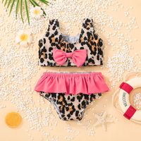 Mode Kinder Badeanzug Anzug Leopardenmuster Bikini Split Badeanzug Zweiteiliges Set main image 6