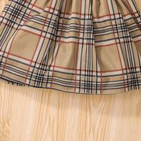 2022 Summer Girls Suspender Skirt European And American New Plaid Dress Wholesale main image 4