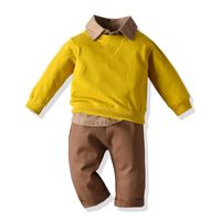 Children's Long-sleeved Shirts Pullovers Sports Sweaters Three-piece Suits sku image 6