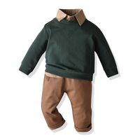 Children's Long-sleeved Shirts Pullovers Sports Sweaters Three-piece Suits sku image 2