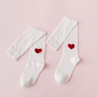 Calf Socks Female Red Heart New Year Stockings Knee-length Stockings Wholesale sku image 2