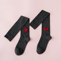 Calf Socks Female Red Heart New Year Stockings Knee-length Stockings Wholesale sku image 3