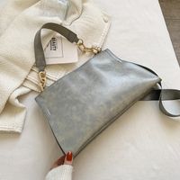 Fashion Large-capacity New Simple Solid Color Shoulder Bag sku image 3