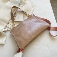 Fashion Large-capacity New Simple Solid Color Shoulder Bag sku image 4