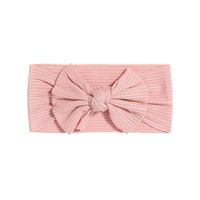 Fashion Knitted Fabric Headband Baby Super Soft Bow Headband Children's Hair Accessories sku image 1