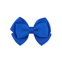 Simple Threaded Ribbon Candy Color Double-layer Children's Bow Hairpin sku image 7