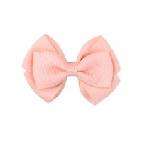 Simple Threaded Ribbon Candy Color Double-layer Children's Bow Hairpin sku image 9
