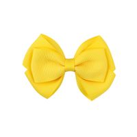 Simple Threaded Ribbon Candy Color Double-layer Children's Bow Hairpin sku image 11