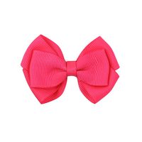 Simple Threaded Ribbon Candy Color Double-layer Children's Bow Hairpin sku image 15