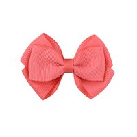 Simple Threaded Ribbon Candy Color Double-layer Children's Bow Hairpin sku image 16