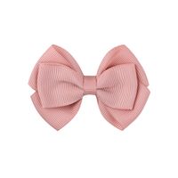 Simple Threaded Ribbon Candy Color Double-layer Children's Bow Hairpin sku image 17