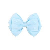 Simple Threaded Ribbon Candy Color Double-layer Children's Bow Hairpin sku image 18