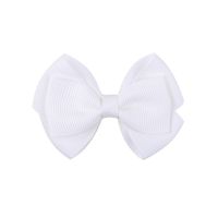 Simple Threaded Ribbon Candy Color Double-layer Children's Bow Hairpin sku image 19