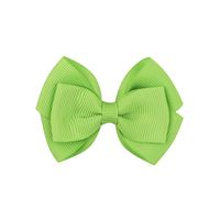 Simple Threaded Ribbon Candy Color Double-layer Children's Bow Hairpin sku image 21