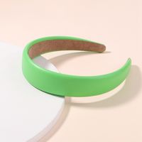 Fashion Solid Color Headband Simple Fashion Children's Wide-brimmed Pu Headband sku image 6