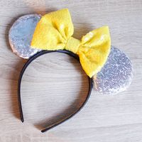 European And American Children's Sequin Headband Polka Dot Bow Round Headband Cute Headband sku image 10