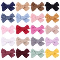 Fashion Children's Hairpin Retro Bow Hairpin Simple Hair Accessories Wholesale sku image 1