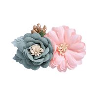 Mode Kinder Simulation Blume Haarnadel Blume Perle Blume Kopfschmuck sku image 6