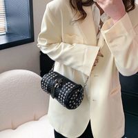 Fashion Bags Korean Style Fashion Rivets Personality Chain One Shoulder Messenger Cylinder Bag main image 1