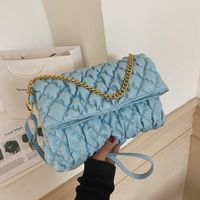 New Diamond Pattern Chain Small Square Bag Fashion Shoulder Bag Simple Messenger Women's Bag main image 2