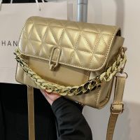 New Trend One-shoulder Messenger Bag Chain Texture Rhombus Small Square Bag main image 3