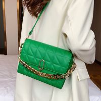 New Trend One-shoulder Messenger Bag Chain Texture Rhombus Small Square Bag main image 5