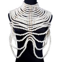 Fashion Hand-woven Pearl Necklaces Multi-layer Bead Strings Tassel Exaggerated Clothing Chain main image 5