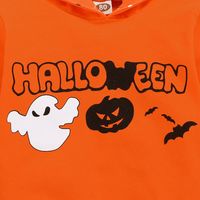 Baby Clothings Cartoon Halloween Pumpkin Goblin Print Long-sleeve Sweater Pants Two-piece Set main image 6