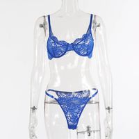 European And American Sexy Belt Steel Ring Lace Sexy Lingerie Suit sku image 1