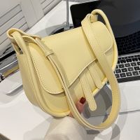 New Fashion Messenger Bag Texturesingle Shoulder Underarm Saddle Bag sku image 4