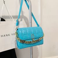 New Trend One-shoulder Messenger Bag Chain Texture Rhombus Small Square Bag sku image 3