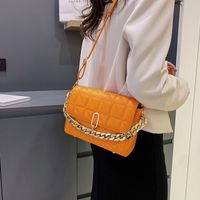 New Trend One-shoulder Messenger Bag Chain Texture Rhombus Small Square Bag sku image 5