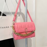 New Trend One-shoulder Messenger Bag Chain Texture Rhombus Small Square Bag sku image 7