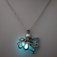 European And American Creative Multicolor Luminous Octopus Necklace main image 1