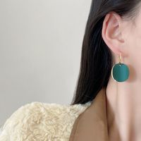 Boucles D&#39;oreilles À Disque Géométrique À La Mode Coréenne Bijoux D&#39;oreille main image 4