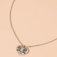 Korea's New Simple Creative Heart Pendant Necklace main image 4