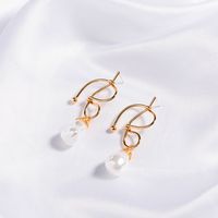 Pendientes De Perlas Barrocas Hechas A Mano Con Forma Especial De Moda Europea Y Americana main image 1