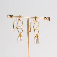 Pendientes De Perlas Barrocas Hechas A Mano Con Forma Especial De Moda Europea Y Americana main image 3