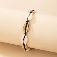Beach Color Matching Shell Single Layer Irregular Simple Anklet main image 4