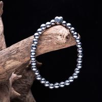 New Natural Hematite Round Bead Magnetic Magnet Bracelet Magnet Bracelet Jewelry main image 5