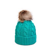 Autumn And Winter New Twist Knit Hat Wool Ball Fashion Trend Warmth Pure Color Woolen Hat sku image 6