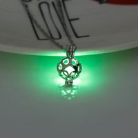 Personality Hollow Round Luminous Diy Pendant Luminous Necklace Wholesale sku image 3