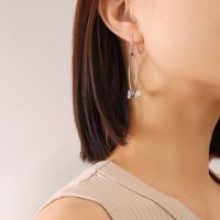 New Zircon Geometric Earrings Fashion Circle Earrings sku image 1