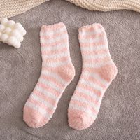 Sleep Socks Coral Fleece Shed Hair Towel Floor Confinement Socks sku image 1