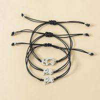 New Mother's Day Creative Stainless Steel Hollow Elephant Wax Rope Braided Bracelet main image 4