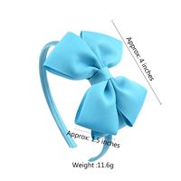 European And American Polyester Ribbed Children's Bow Headband Wholesale main image 3