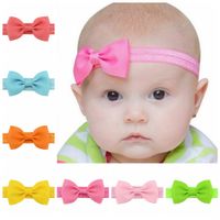 European And American Children's Bow Headband Small Bow Elastic Headband main image 3