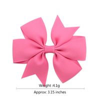 Fashion Solid Color Ribbed Mermaid Bow Hairpin Hair Accessories Children's Hair Accessories main image 4