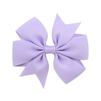 Fashion Solid Color Ribbed Mermaid Bow Hairpin Hair Accessories Children's Hair Accessories main image 1