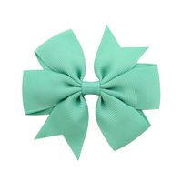 Fashion Solid Color Ribbed Mermaid Bow Hairpin Hair Accessories Children's Hair Accessories main image 5